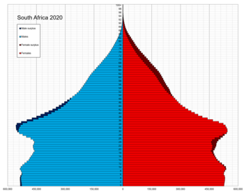 South Africa single age population pyramid 2020.png