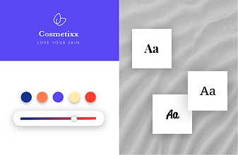 Voorbeelden van kleuren en lettertypen voor je merk
