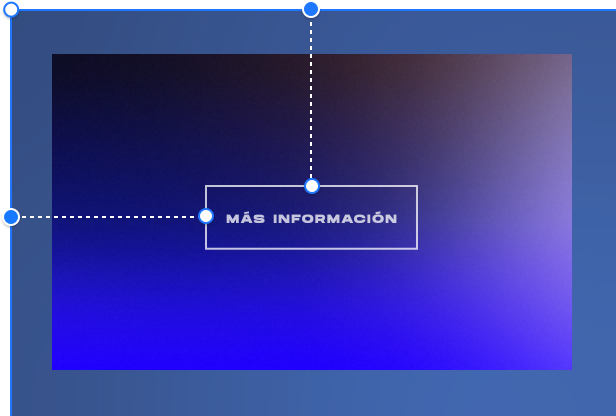 Imagen que muestra un botón con una llamada a la acción de Leer más anclada en el centro y a la izquierda con un fondo degradado azul.