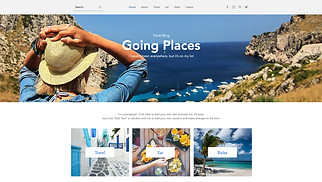 Blog website templates - Travel Blog