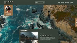 Blog website templates - Travel Blog 