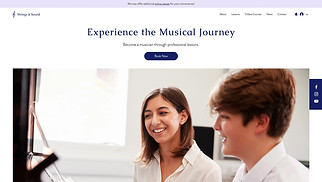 Music Industry website templates - Music School