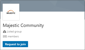 Majestic LinkedIn Company Page Image