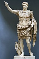 Augustus of Prima Porta, statue of the emperor Augustus, 1st century AD, Vatican Museums