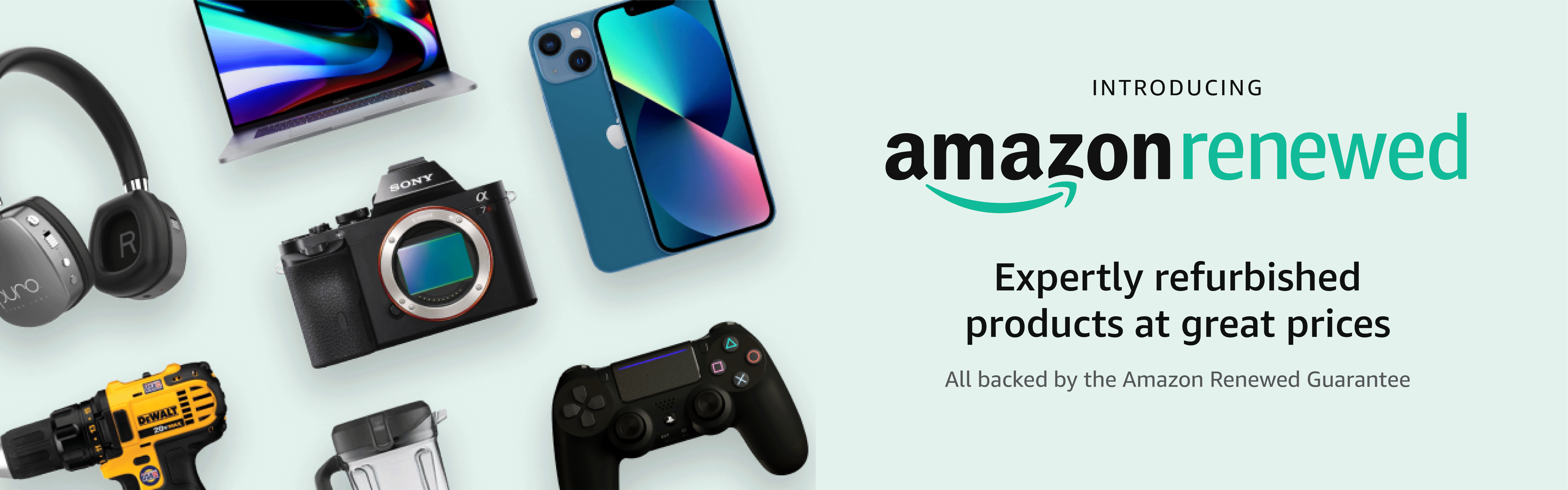 Introducing Amazon Renewed  Expertly refurbished products at great prices Backed by the Amazon Renewed Guarantee