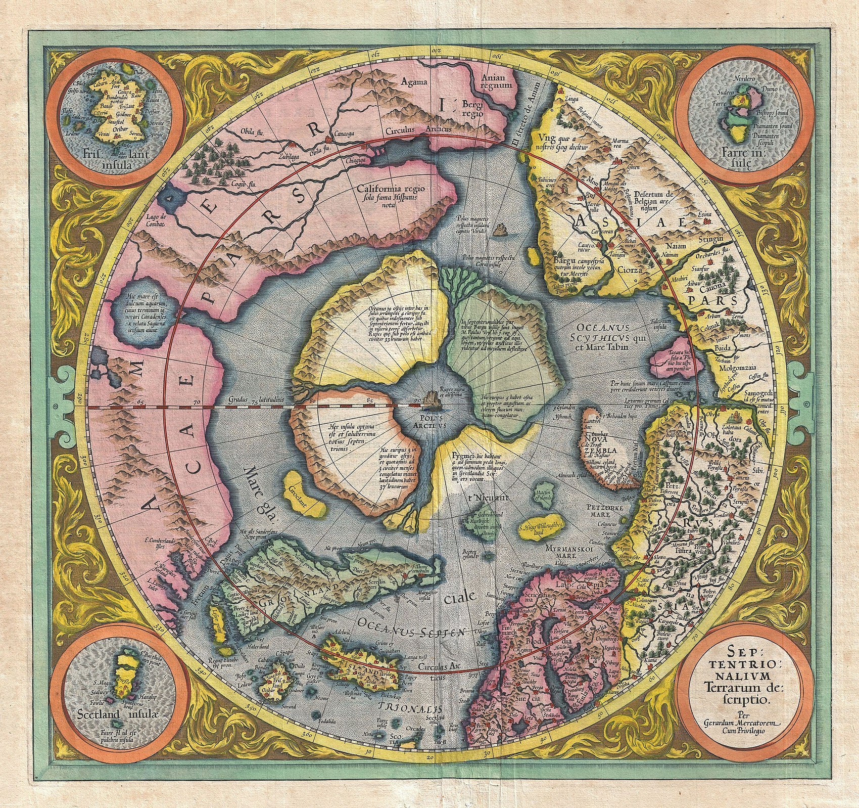 1606 Mercator Hondius Map of the Arctic (First Map of the North Pole) - Geographicus - NorthPole-mercator-1606.jpg