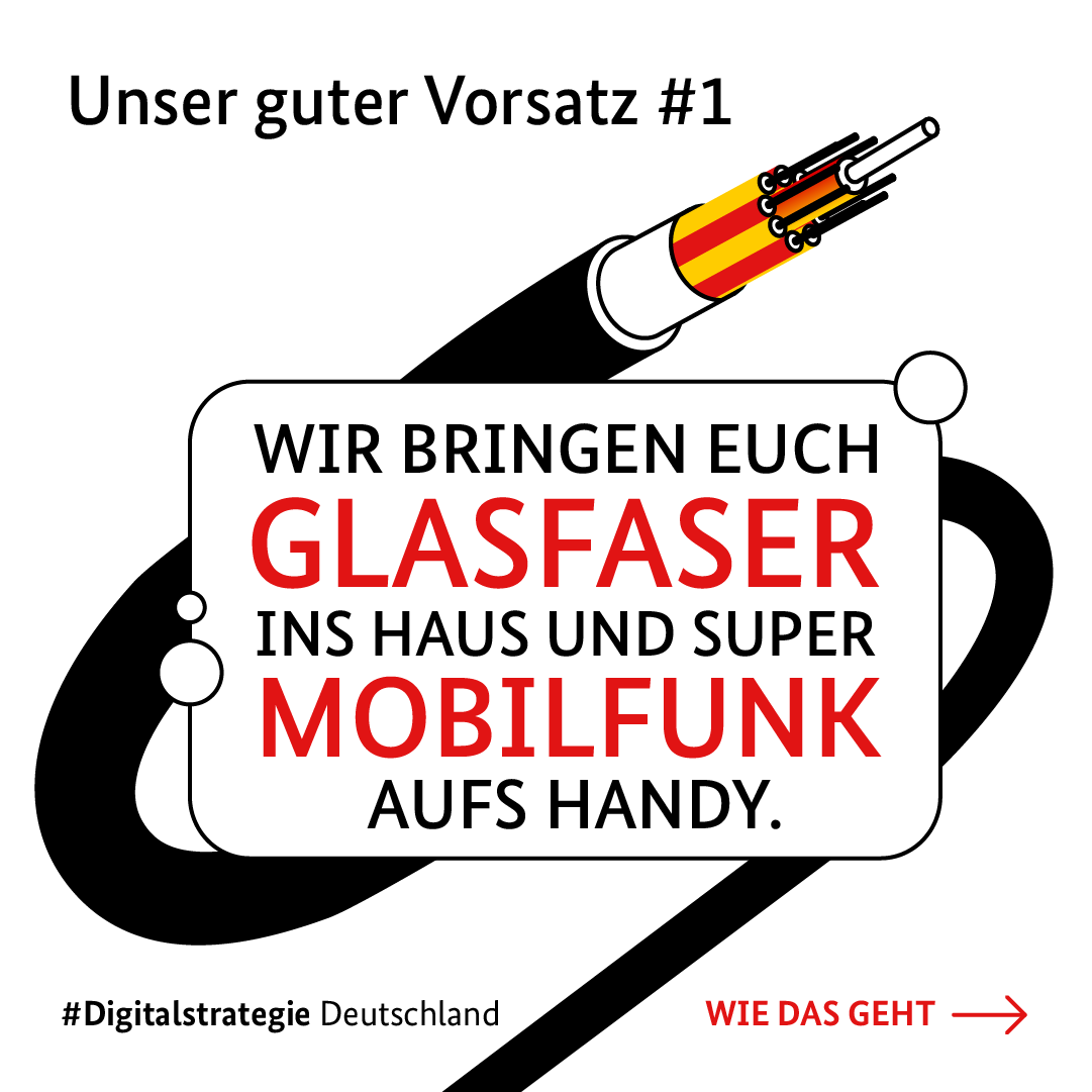 Unser guter Vorsatz #1:
Wir bringen euch Glasfaser ins Haus und super Mobilfunk aufs Handy.