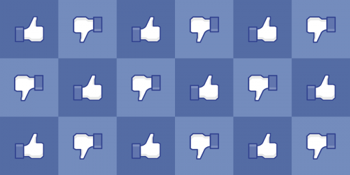 Facebooks thumbs up thumbs down