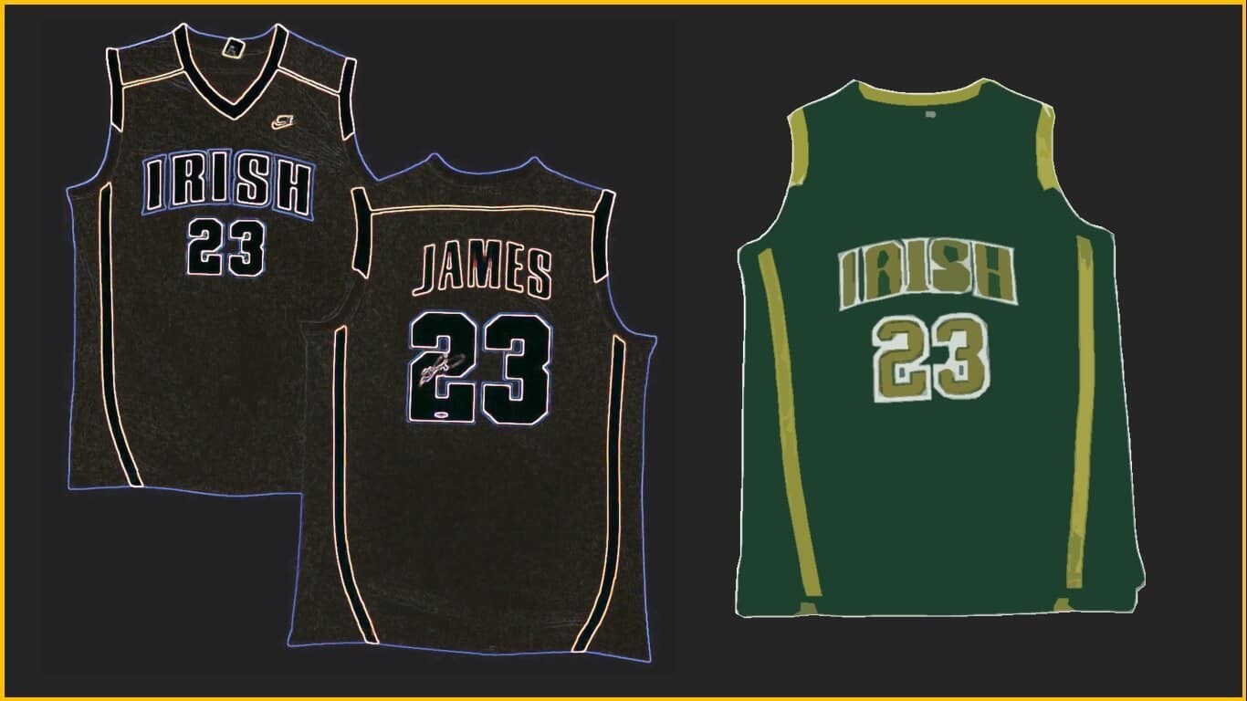 lebron high school jersey