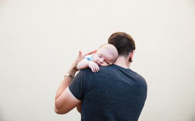 person holding a baby