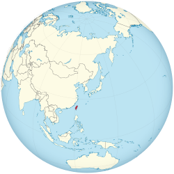 Taiwan on the globe (Japan centered).svg