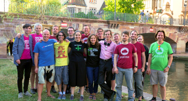 FSFE supporters at the community meeting 2018 in Strasbourg.