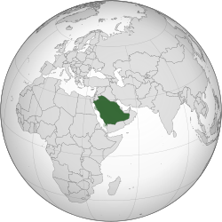 Location of Saudi Arabia