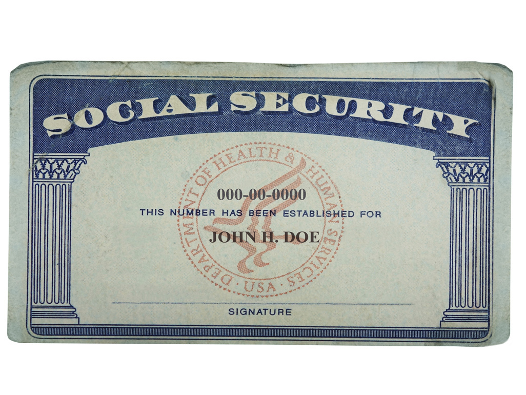 john does social security card