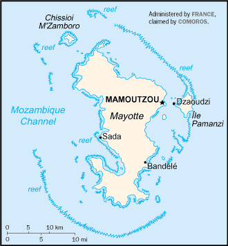 Mayotte térképe