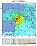 Zemljevid potresa v Turčiji in Siriji