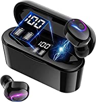 GPEESTRAC True Wireless Earbuds, Bluetooth 5.0 Headphone, in-Ear Button Control Hi-Fi Stereo Sound IPX5 Waterproof,...