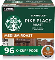 Starbucks K-Cup Coffee Pods—Medium Roast Coffee—Pike Place Roast for Keurig Brewers—100% Arabica—4 boxes (96 pods total)