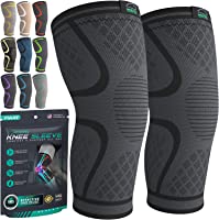 Modvel Knee Braces for Knee Pain Women & Men - 2 Pack Knee Brace for Knee Pain Set, Knee Brace Compression Sleeve, Knee...