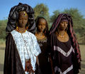 Young Wodaabe women with facial tattoos