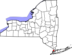 Location of the Bronx in New York state