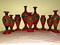 Lacquered vases from B.Thulhaadhoo, Maldives.
