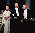 President Richard Nixon with Prince Edward, Duke of Windsor and Wallis, Duchess of Windsor, 1970.