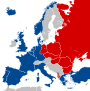 Map of Cold War Europe