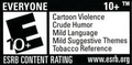 Image 29A typical ESRB rating label, listing the rating and specific content descriptors for Rabbids Go Home (from Video game)