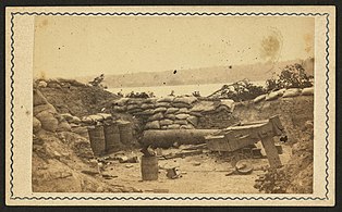 Demolished gun battery