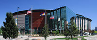 Ball Arena, home of the Denver Nuggets of the National Basketball Association (NBA) and the Colorado Avalanche of the National Hockey League (NHL)