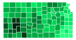 Support for Orman by county:   >16%   14–16%   12–14%   10–12%   8–10%   6–8%   4–6%   2–4%