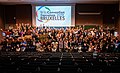 Photo du groupe des participants et participantes à la WikiConvention francophone