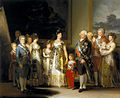 Image 20 Charles IV of Spain and His Family Painting credit: Francisco Goya Charles IV of Spain and His Family is a portrait of the royal family of Spain painted by Francisco Goya in 1800 and 1801. King Charles IV, his wife Maria Luisa of Parma, and his children and relatives are dressed in the height of contemporary fashion, lavishly adorned with jewelry and the sashes of the order of Charles III. The artist does not attempt to flatter the family; instead the group portrait is unflinchingly realist, both in detail and tone. The artist, seated at his easel, is visible in the background. The painting is in the collection of the Museo del Prado in Madrid. More selected pictures