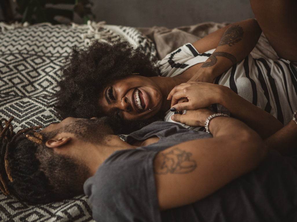 Couple in bed