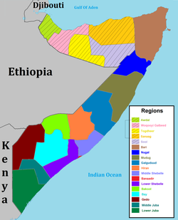 Location of Somalia