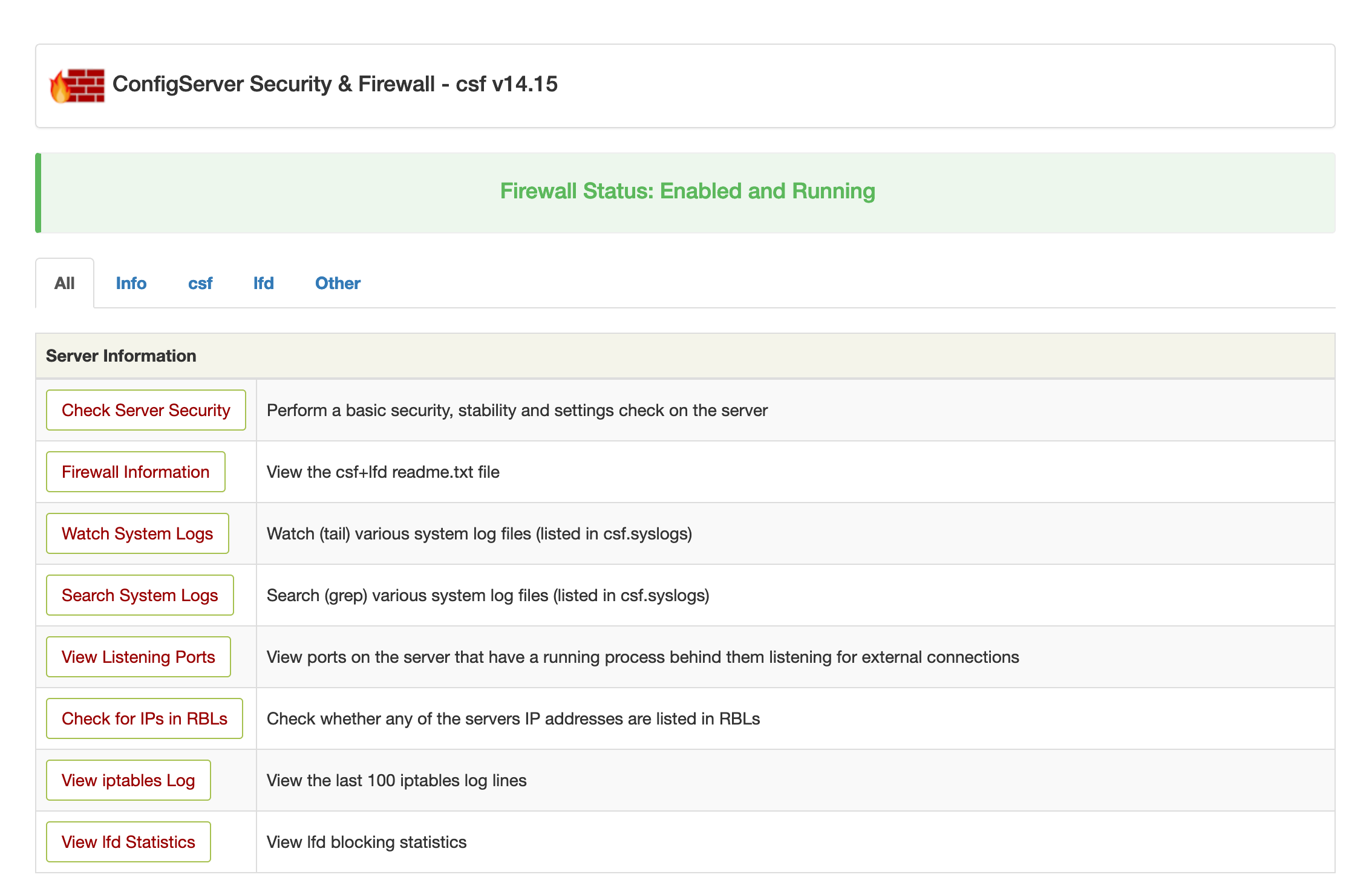 Cyberpanel ModSec and CSF