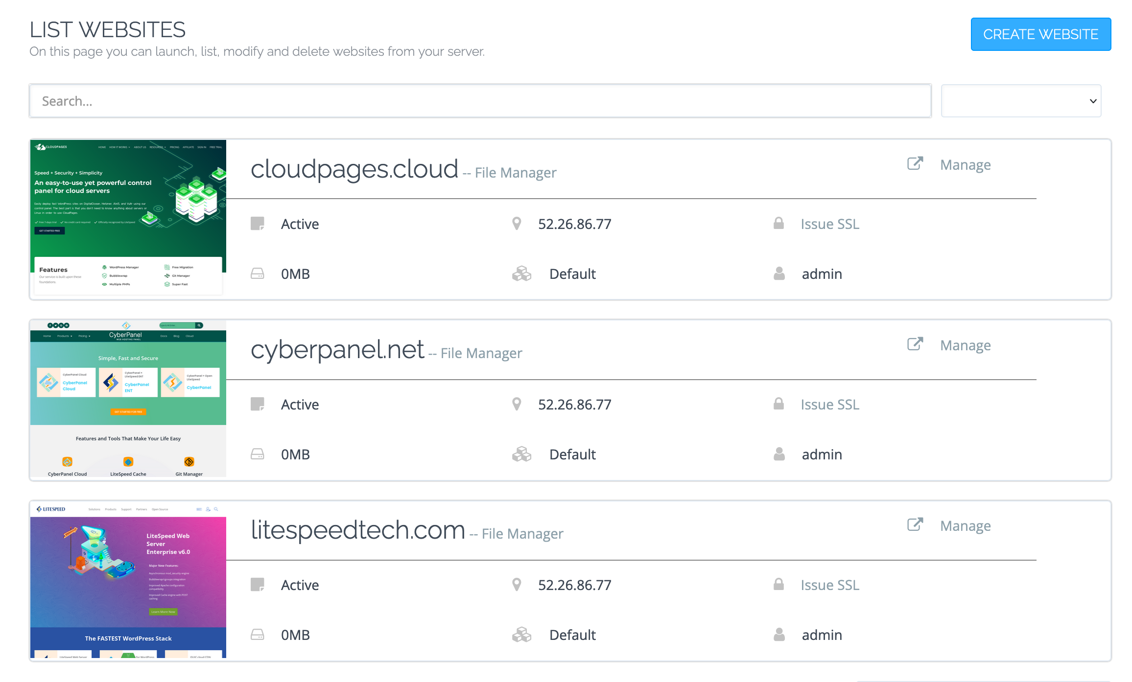 Cyberpanel Ultimate Performance