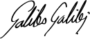 Galileo Galilei Signature 2.svg