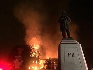 Fire at the National Museum of Brazil