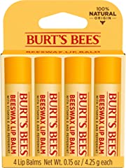 Burt's Bees Mothers Day Lip Balm Gifts for Mom , Moisturizing Lip Care, for All Day Hydration, 100% Natural, Original Beeswax