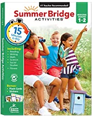 Summer Bridge Activities 1st Grade Workbooks to 2nd Grade Workbooks, Math, Reading Comprehension, Writing, Science Summer Learning Activities, 2nd Grade Workbooks All Subjects With Flash Cards