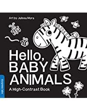 Hello, Baby Animals: A Durable High-Contrast Black-and-White Board Book for Newborns and Babies (High-Contrast Books)