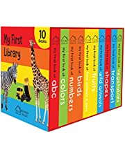 My First Library : Boxset of 10 Board Books for Kids