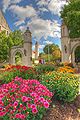 Sample Gates entrance to Old Crescent at Indiana University Bloomington