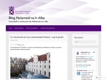 Blog Pàrlamaid na h-Alba