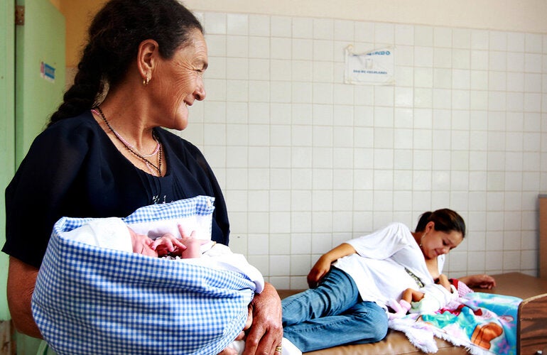 newborn leaving hospital