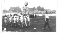 Levente members from Baranya County participating in the First National Levente Sports Festival