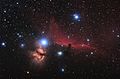 Flame Nebula and Horsehead Nebula