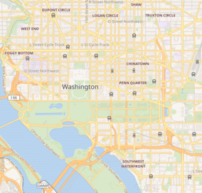 Map showing the location of Memorial to the 56 Signers of the Declaration of Independence